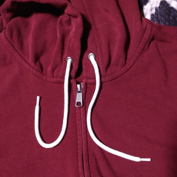 Old Navy Burgundy Fleece Zip Hoodie - Picture 4 of 8